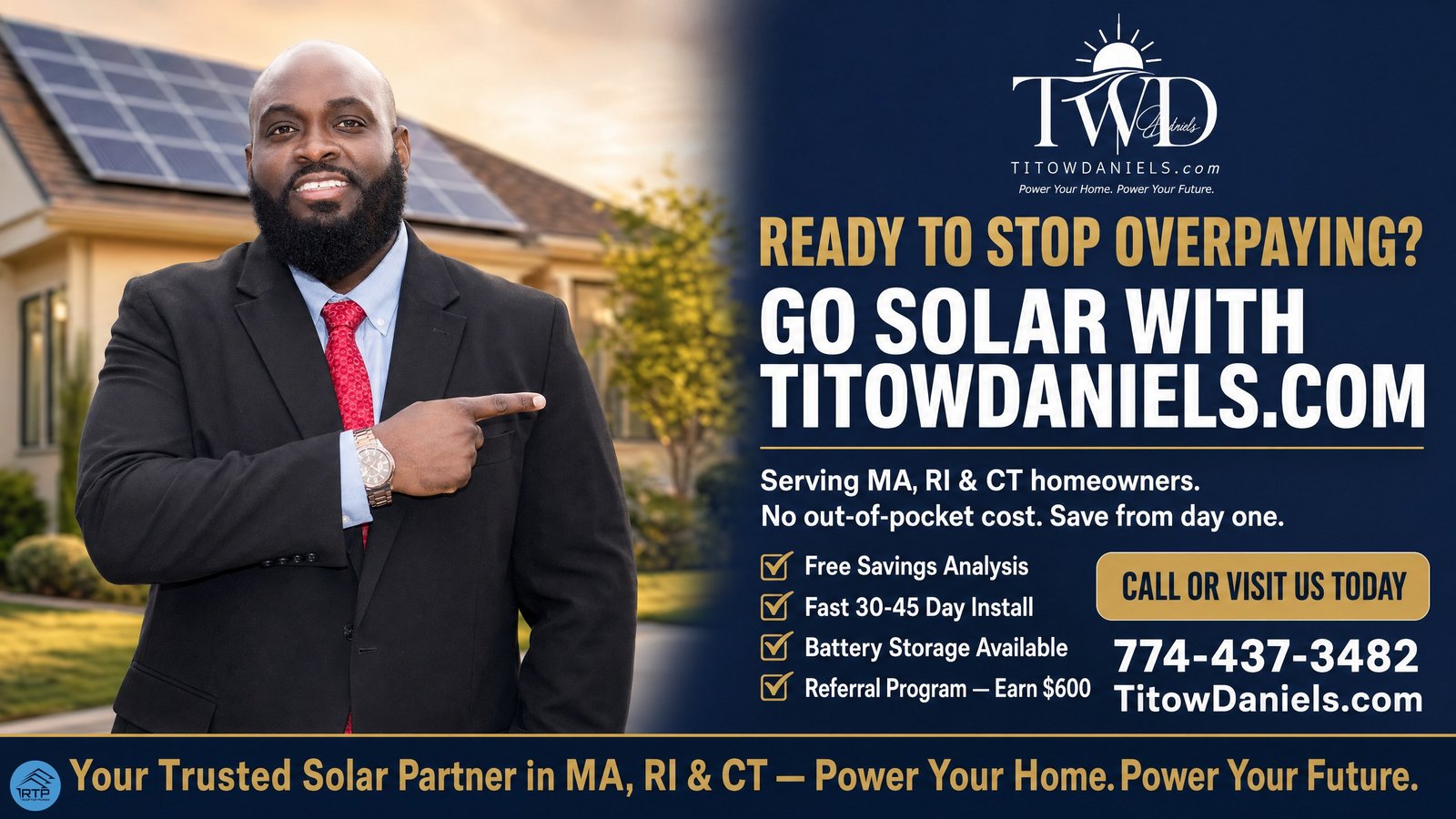 Ready to Stop Overpaying? Go Solar with TitowDaniels.com